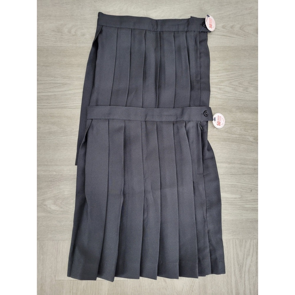 2-Pack NWT French Toast Girls Size 6 Black Pleated School Uniform Skirts
